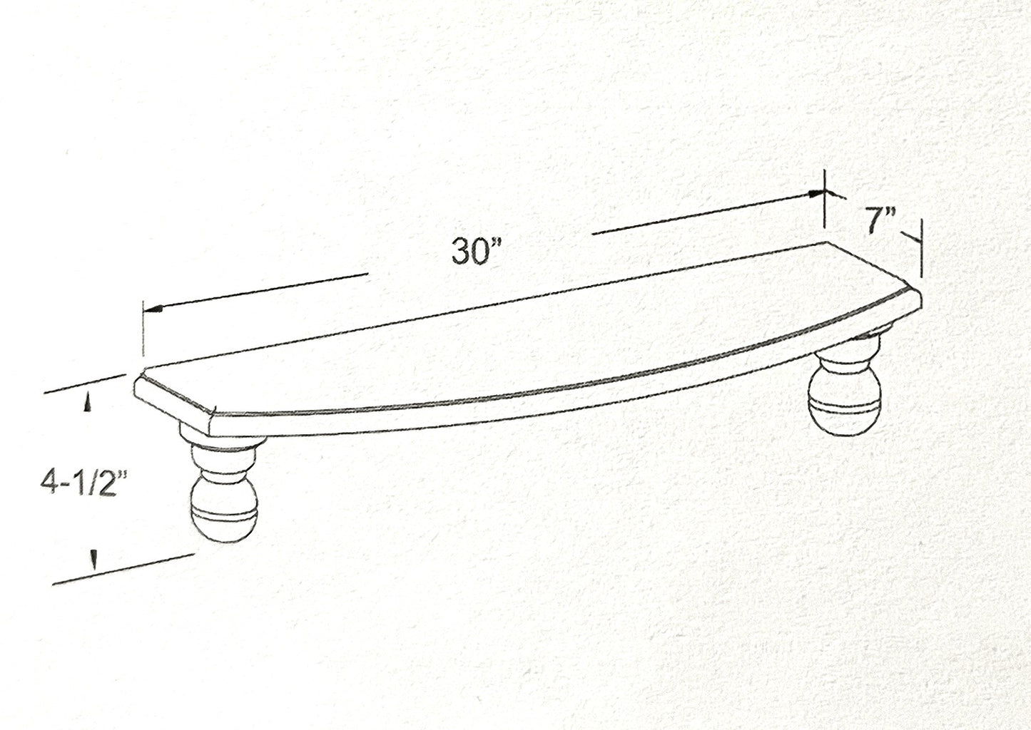 Vanity Decorative Foot