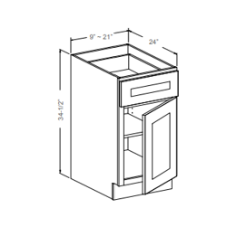 Base Cabinet with 1 Drawer & 1 Doors