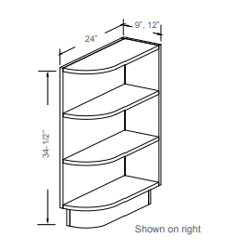 End Shelf Base Left / Right