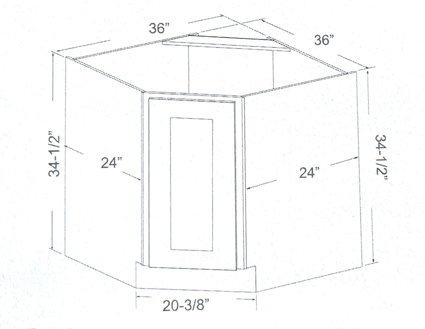 Sink Base Diagonal Corner