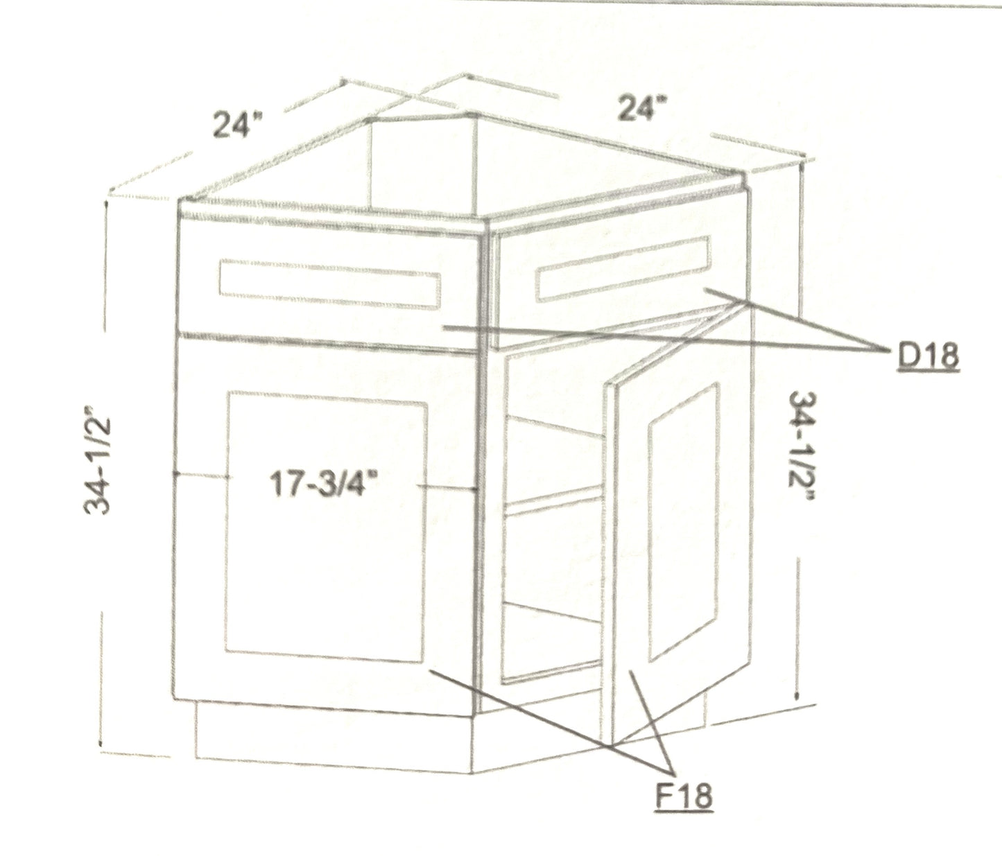 End Corner Base Cabinet