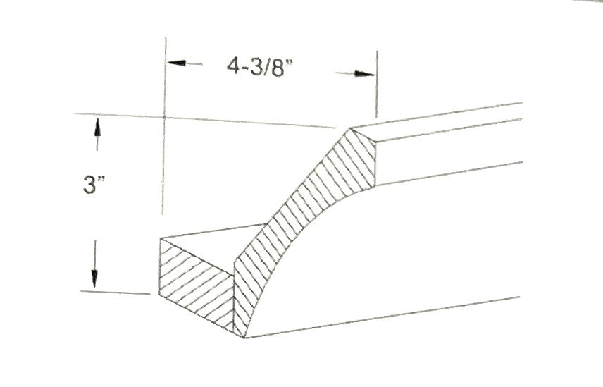 Cove with Base Molding  4 1/4"