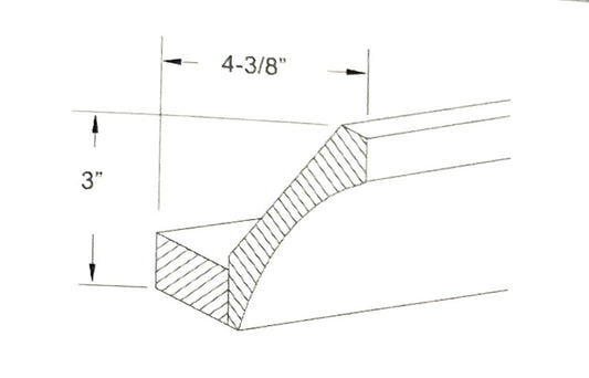 Cove with Base Molding  4 1/4"