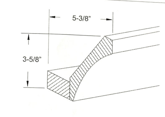 Large Cove with Base Molding  5 1/4"