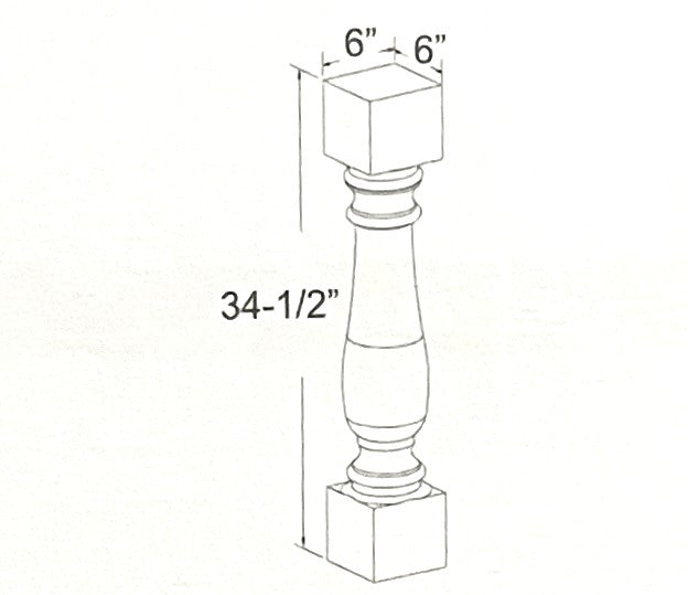 Traditional Rounded Post