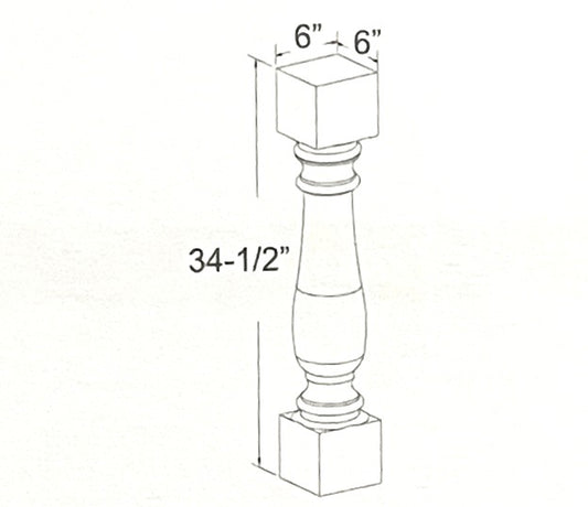 Traditional Rounded Post