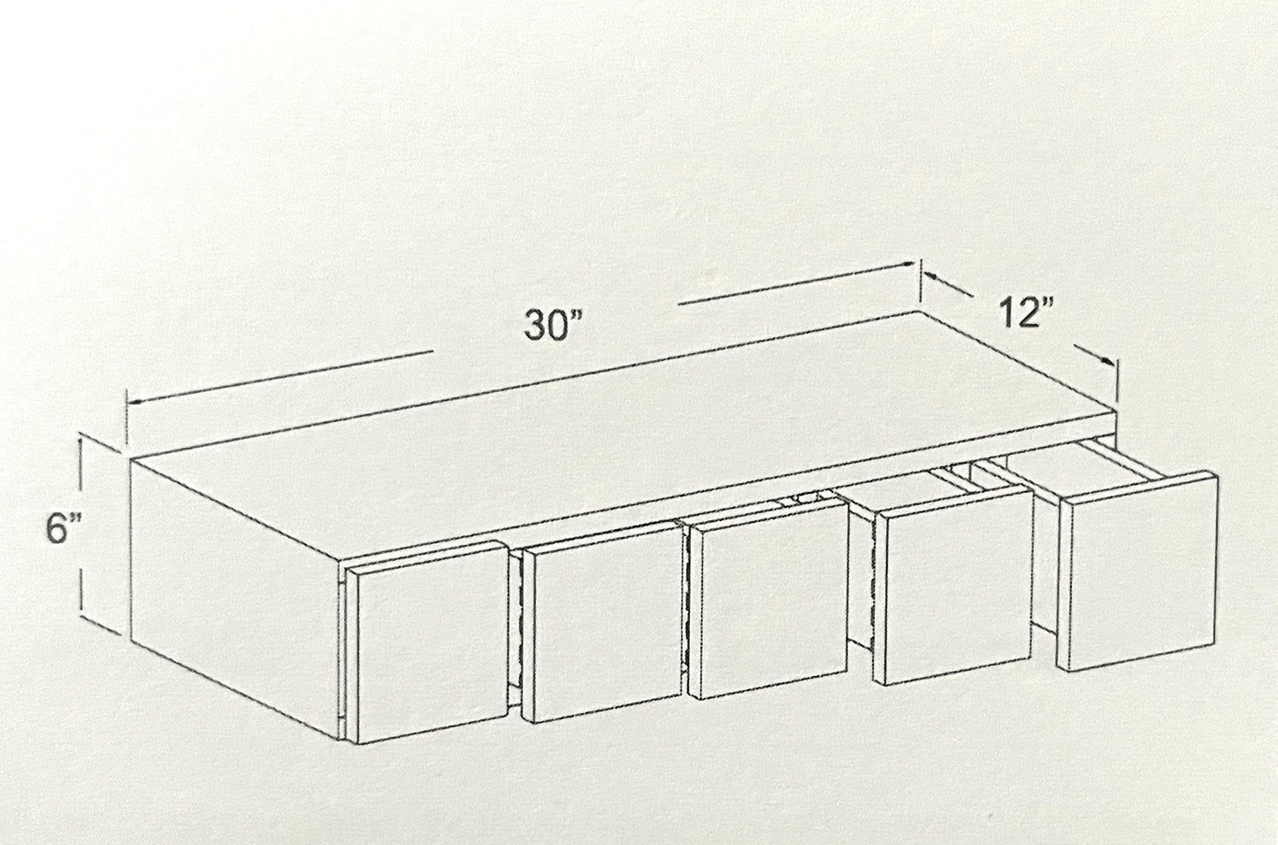 Wall Spice Drawer Cabinet
