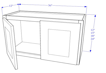 Wall Cabinet Bridge 36"- Essential Collection
