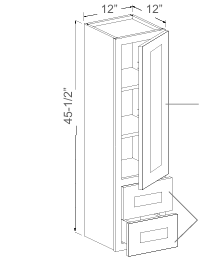 Vanity Counter Linen Cabinet