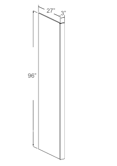 Refrigerator Panel with Return Filler