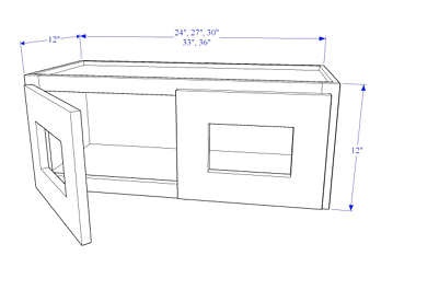 Glass Stacker 2 Doors - Essential Collection
