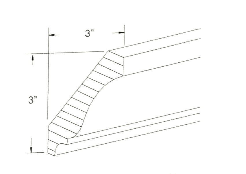 Large Crown Molding 5 1/4"H