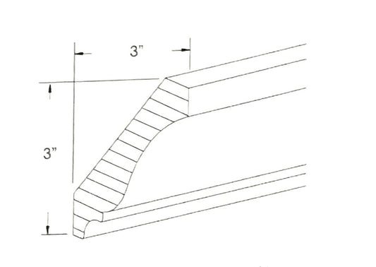 Large Crown Molding 5 1/4"H